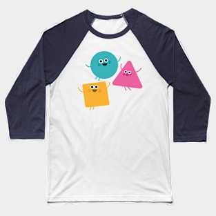 Happy Shapes Baseball T-Shirt